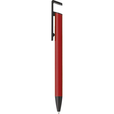 Długopis, stojak na telefon V1812-05 czerwony