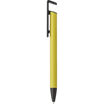 Długopis, stojak na telefon V1812-08 żółty