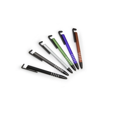 Długopis, touch pen, stojak na telefon | Erran V1816-32 srebrny
