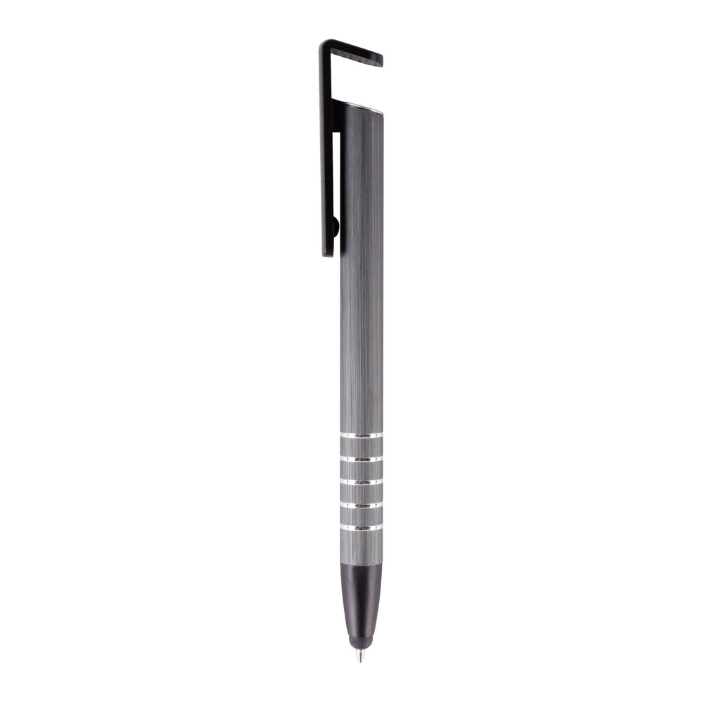 Długopis, touch pen, stojak na telefon | Erran V1816-19 szary