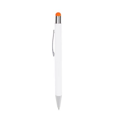 Długopis, touch pen V1931-07 pomarańczowy