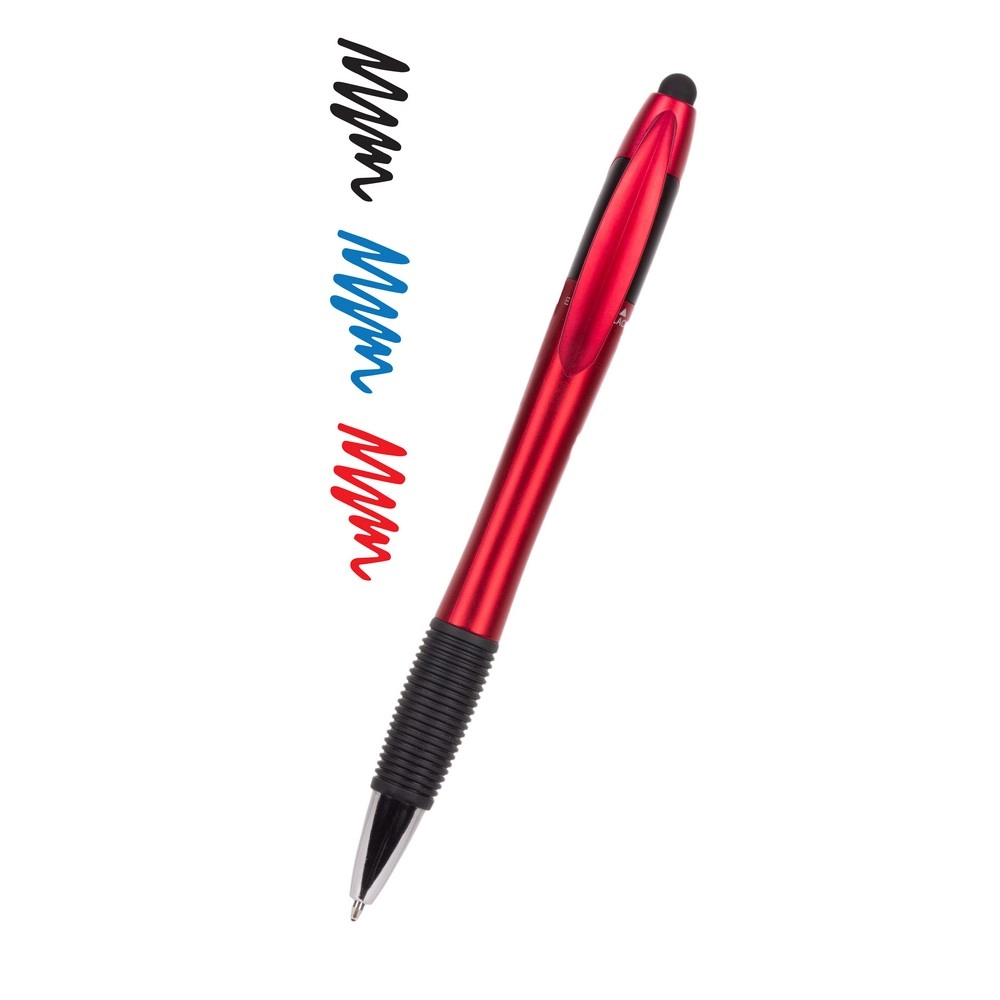 Długopis, touch pen, wielokolorowy wkład V1935-05 czerwony