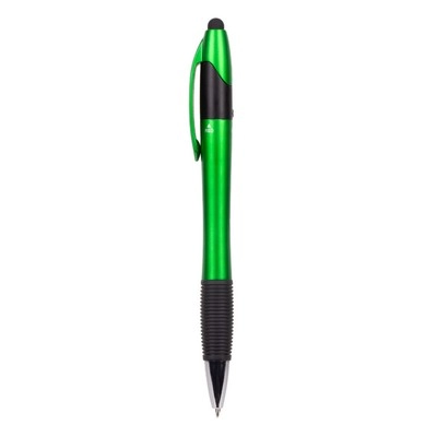 Długopis, touch pen, wielokolorowy wkład V1935-06 zielony