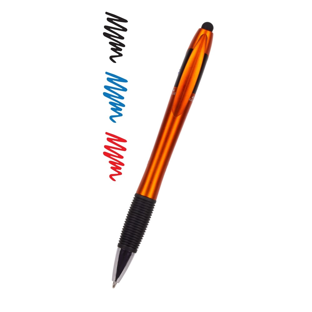 Długopis, touch pen, wielokolorowy wkład V1935-07 pomarańczowy