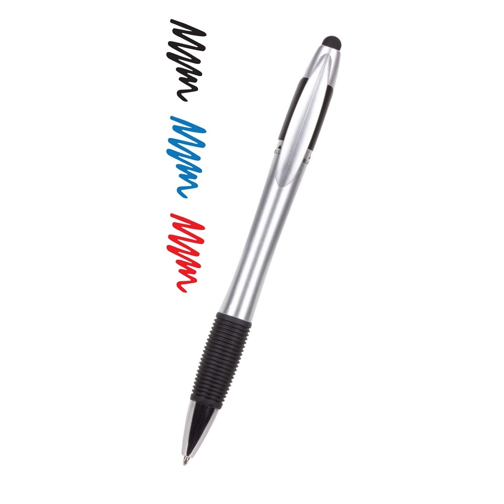 Długopis, touch pen, wielokolorowy wkład V1935-32 srebrny
