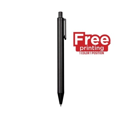 Długopis wykonany z wysokiej jakości połyskującego tworzywa V1946-03 czarny