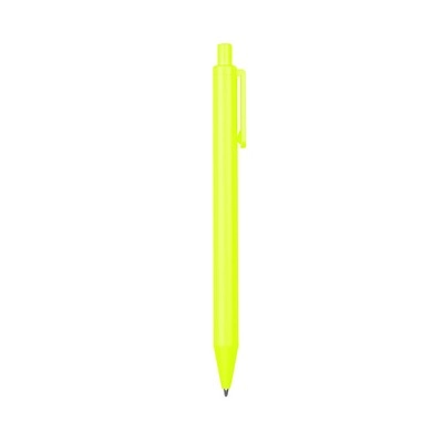 Długopis wykonany z wysokiej jakości połyskującego tworzywa V1946-08 żółty