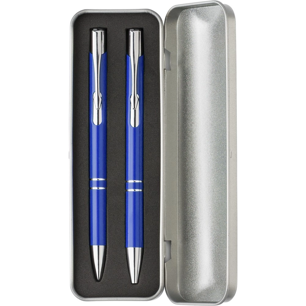 Zestaw piśmienny, długopis i ołówek mechaniczny V1956-11 niebieski