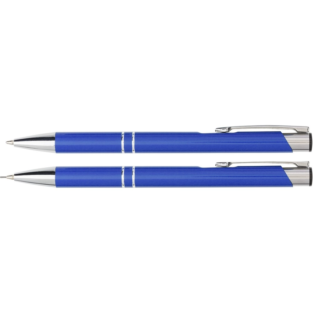 Zestaw piśmienny, długopis i ołówek mechaniczny V1956-11 niebieski