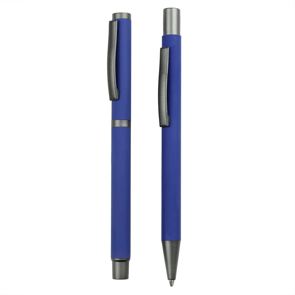 Zestaw piśmienny, długopis i pióro kulkowe | Elliot V1957-04 granatowy