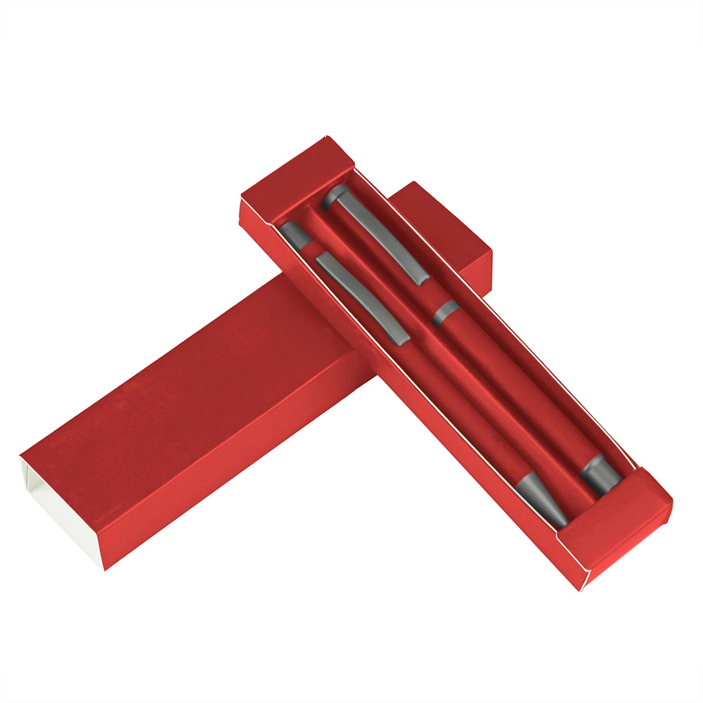 Zestaw piśmienny, długopis i pióro kulkowe | Elliot V1957-05 czerwony
