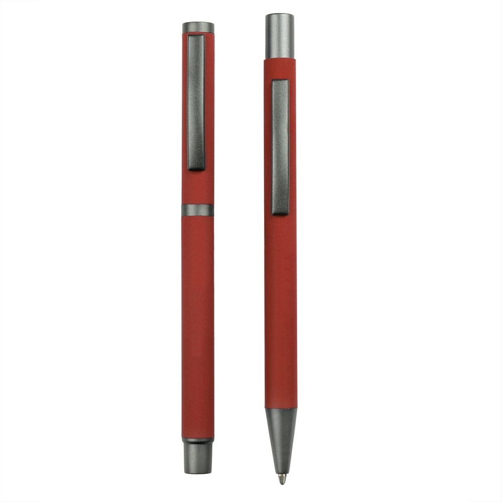 Zestaw piśmienny, długopis i pióro kulkowe | Elliot V1957-05 czerwony