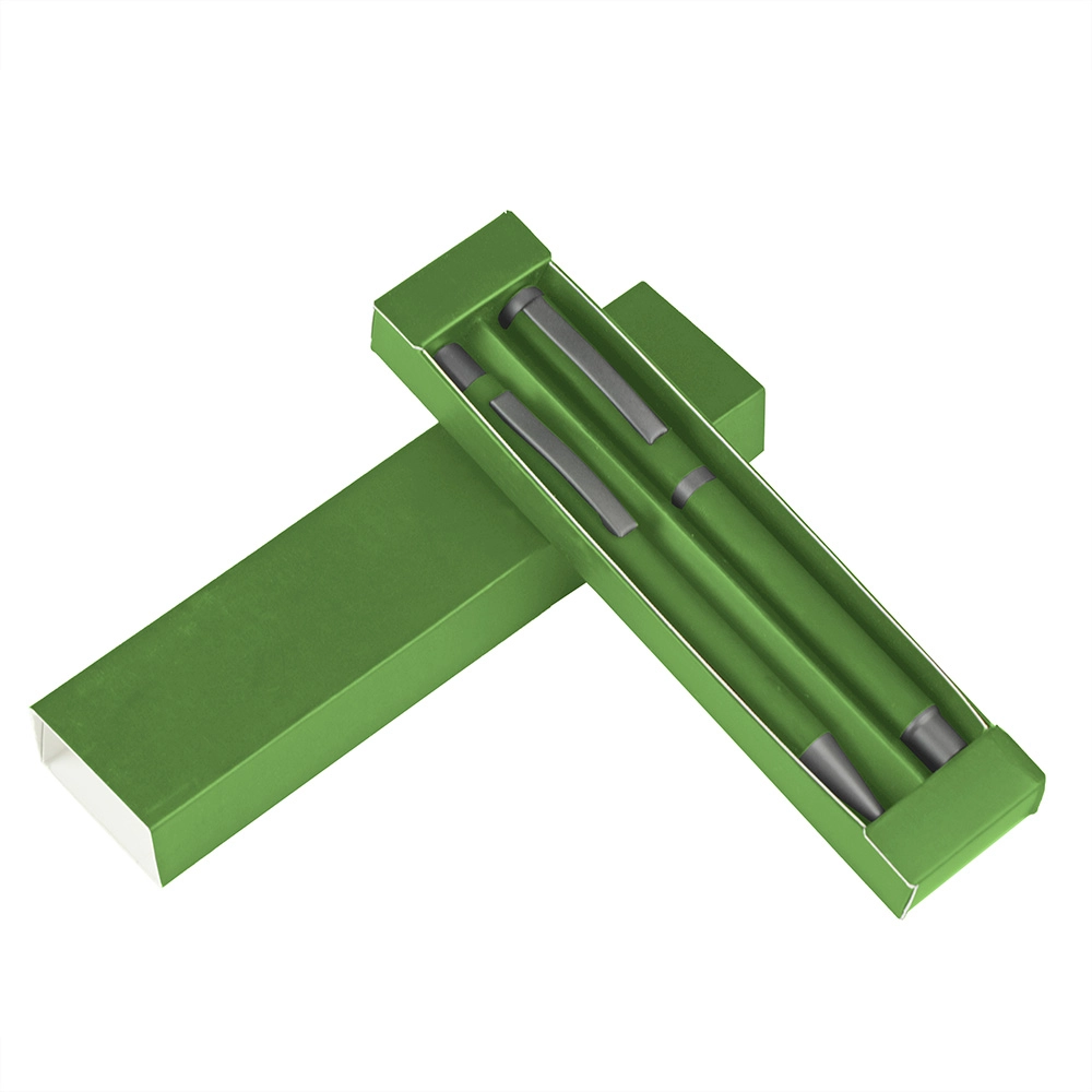 Zestaw piśmienny, długopis i pióro kulkowe | Elliot V1957-06 zielony