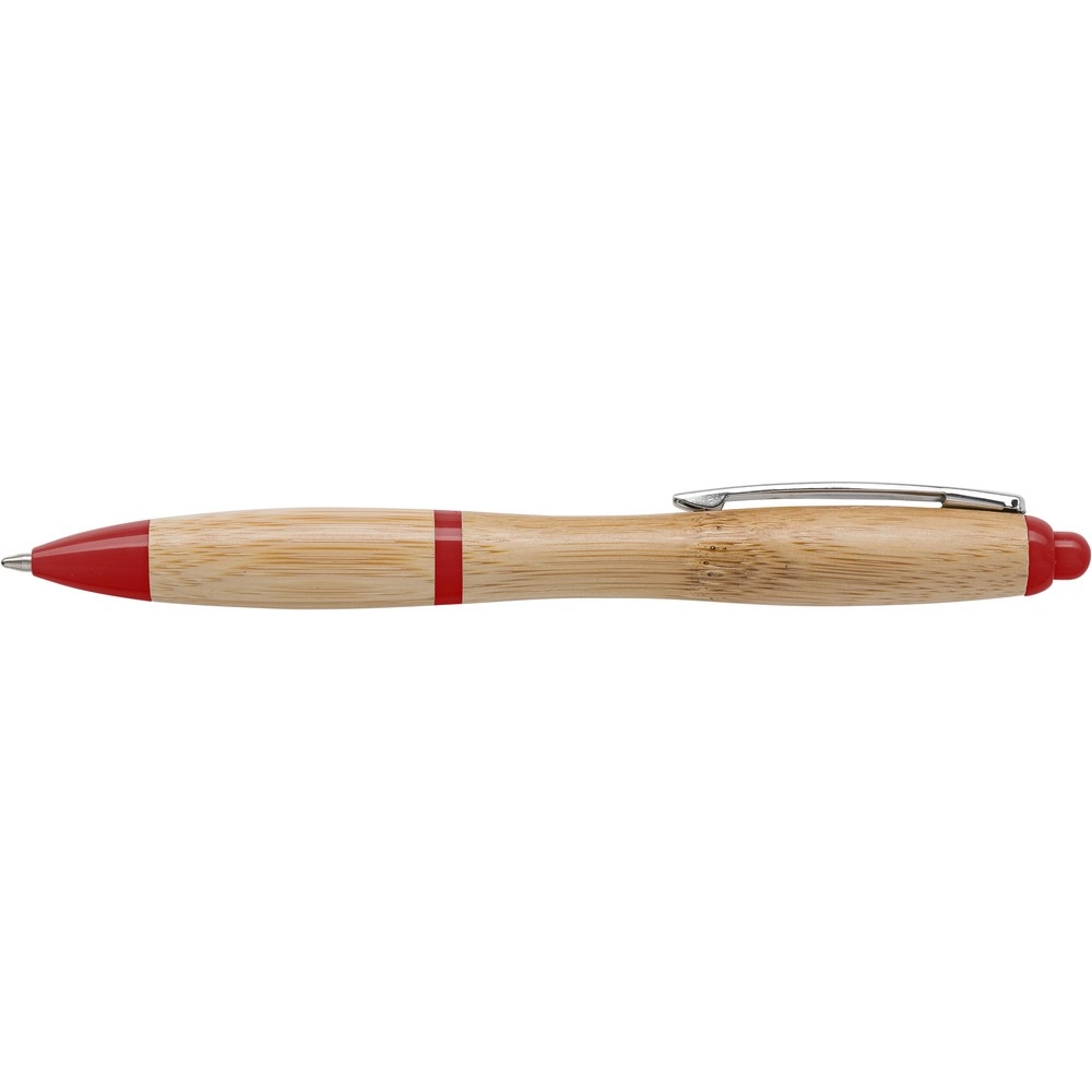 Bambusowy długopis V1965-05 czerwony
