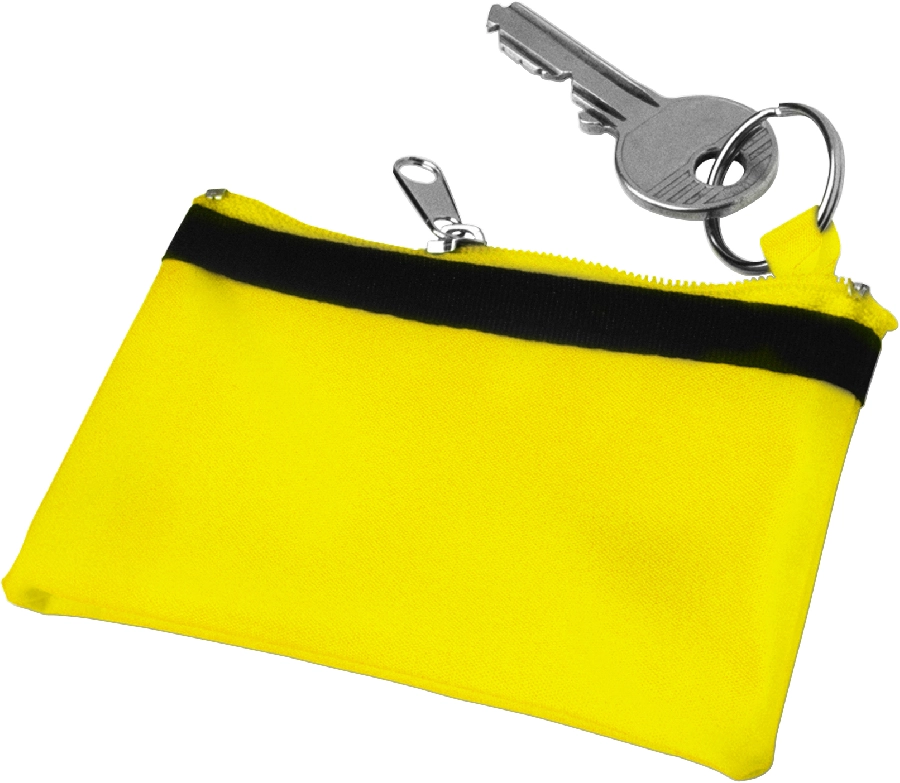 Etui na klucze, portmonetka, brelok do kluczy V2069-08 żółty