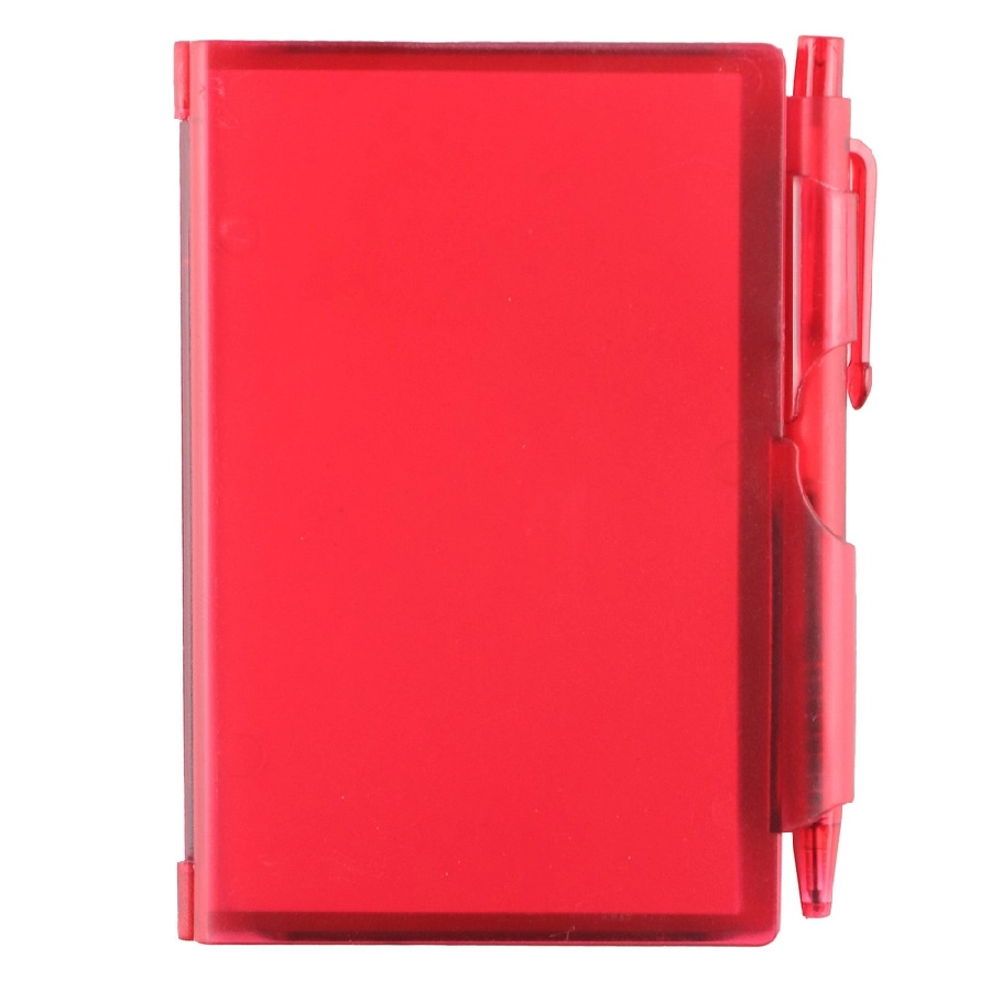Notatnik ok. A7 z długopisem V2249-05 czerwony