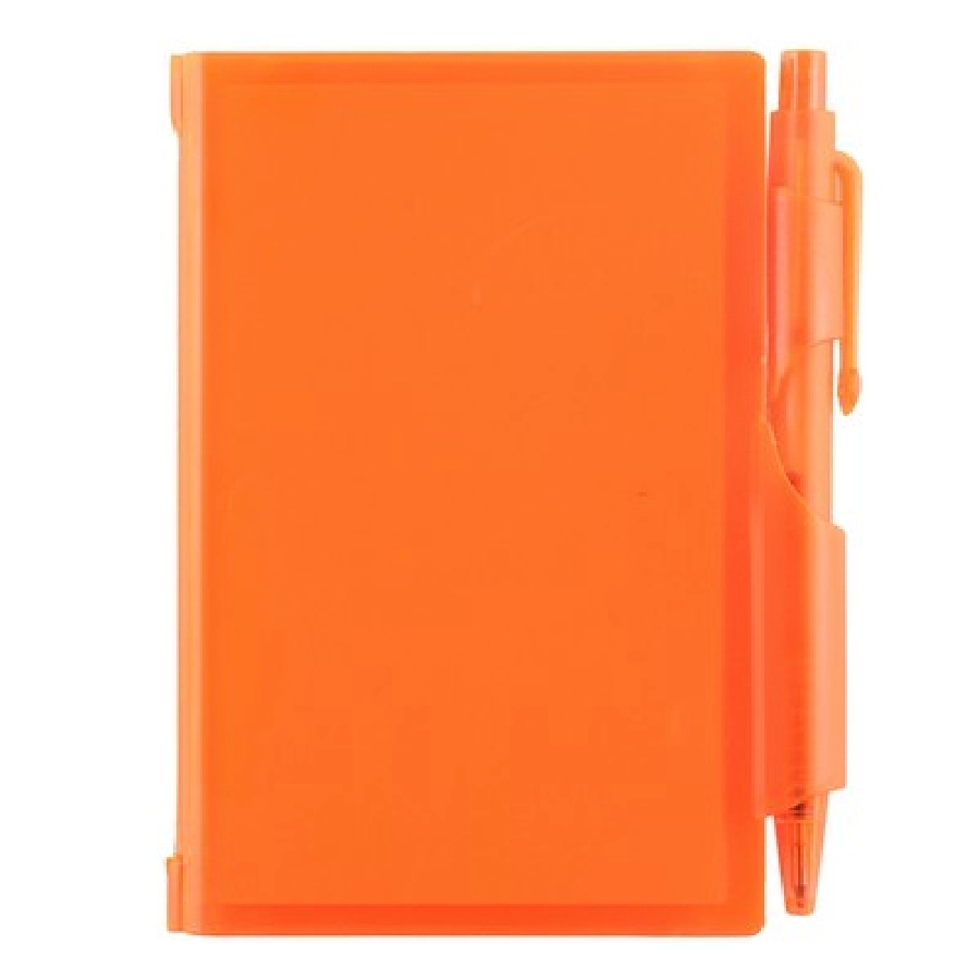 Notatnik ok. A7 z długopisem V2249-07 pomarańczowy