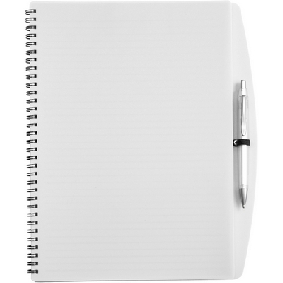 Notatnik A4 z długopisem V2334-02 biały