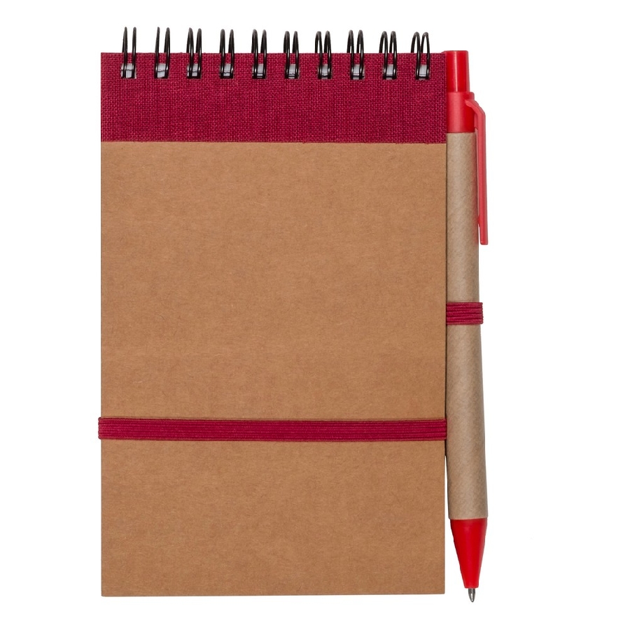 Notatnik ok. A6 z długopisem V2335-05 czerwony