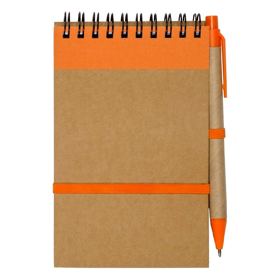 Notatnik ok. A6 z długopisem | Chapman V2335-07 pomarańczowy