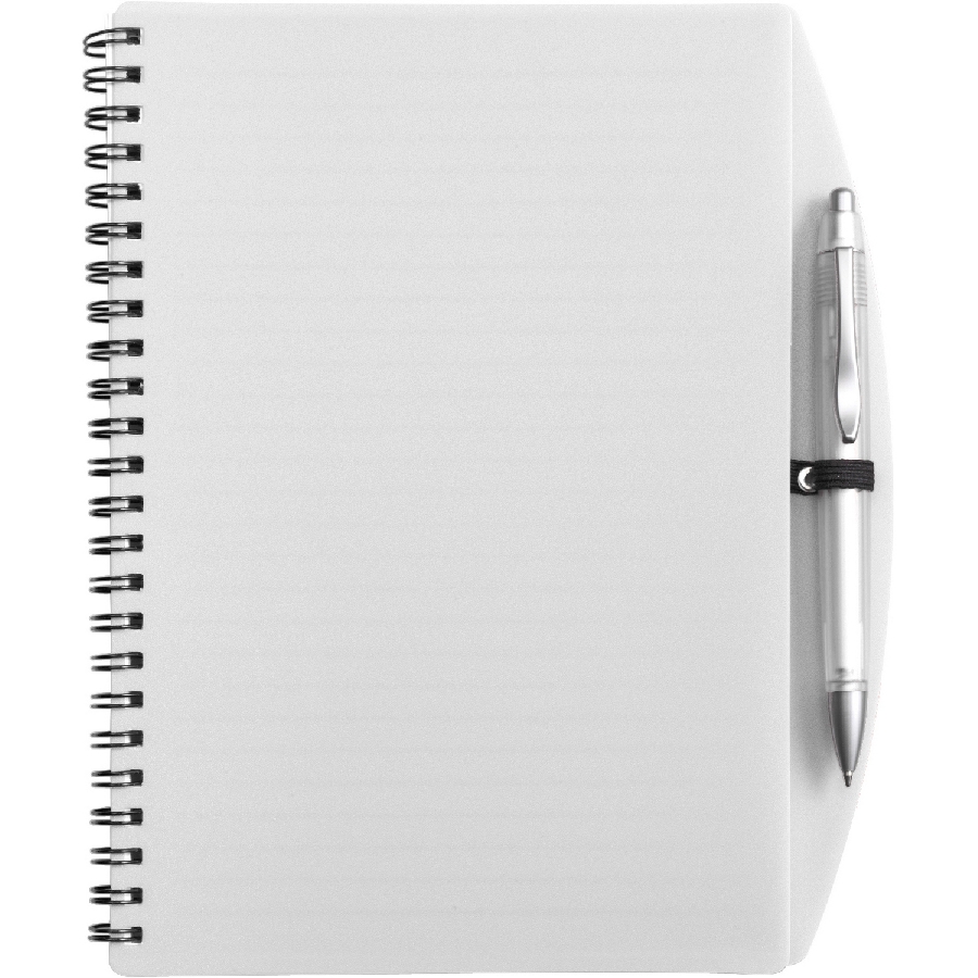 Notatnik A5 z długopisem V2387-02 biały