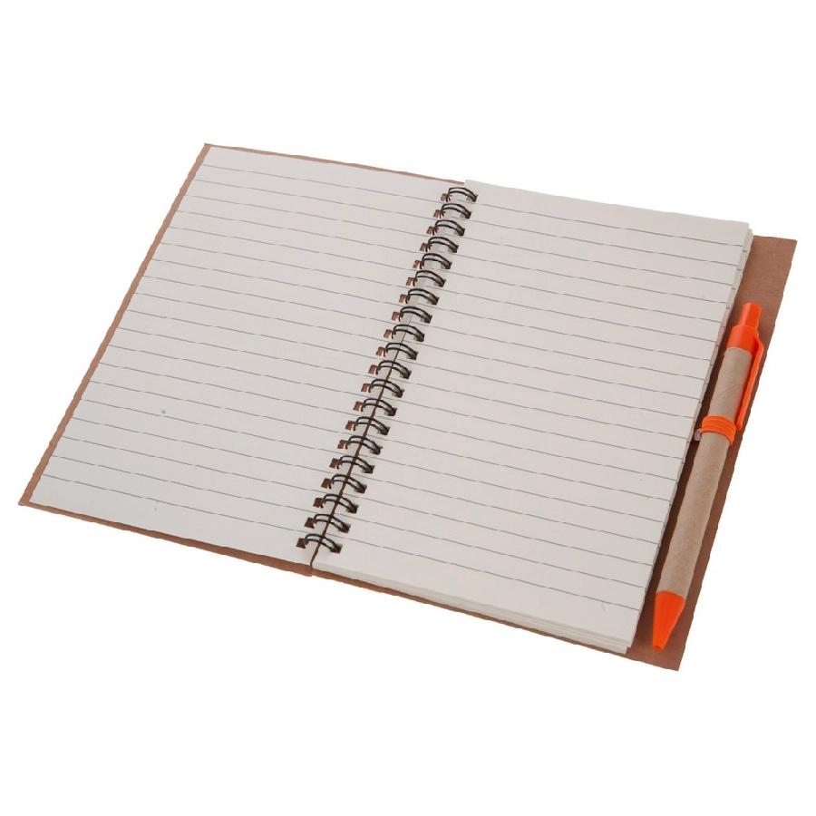Notatnik ok. A5 z długopisem | Salvatore V2389-07 pomarańczowy