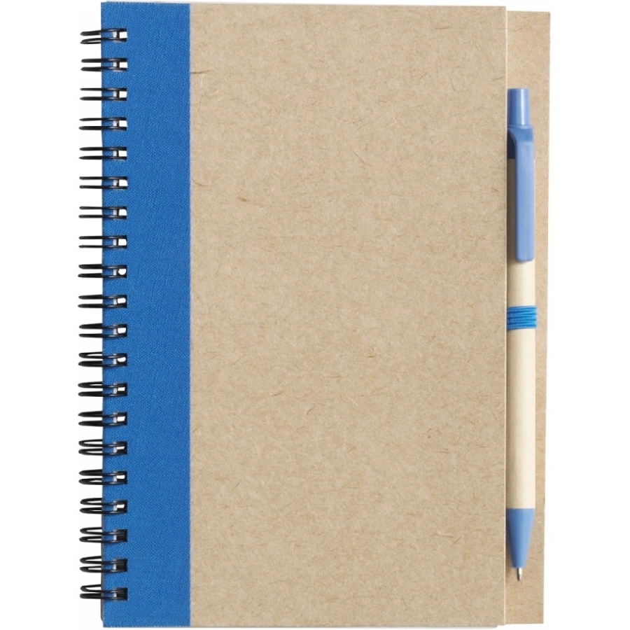 Notatnik ok. A5 z długopisem | Salvatore V2389-11 niebieski