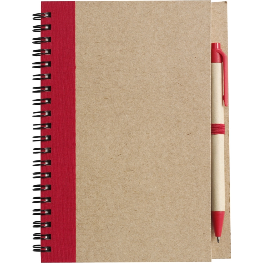 Notatnik ok. A5 z długopisem V2389-A-05 czerwony