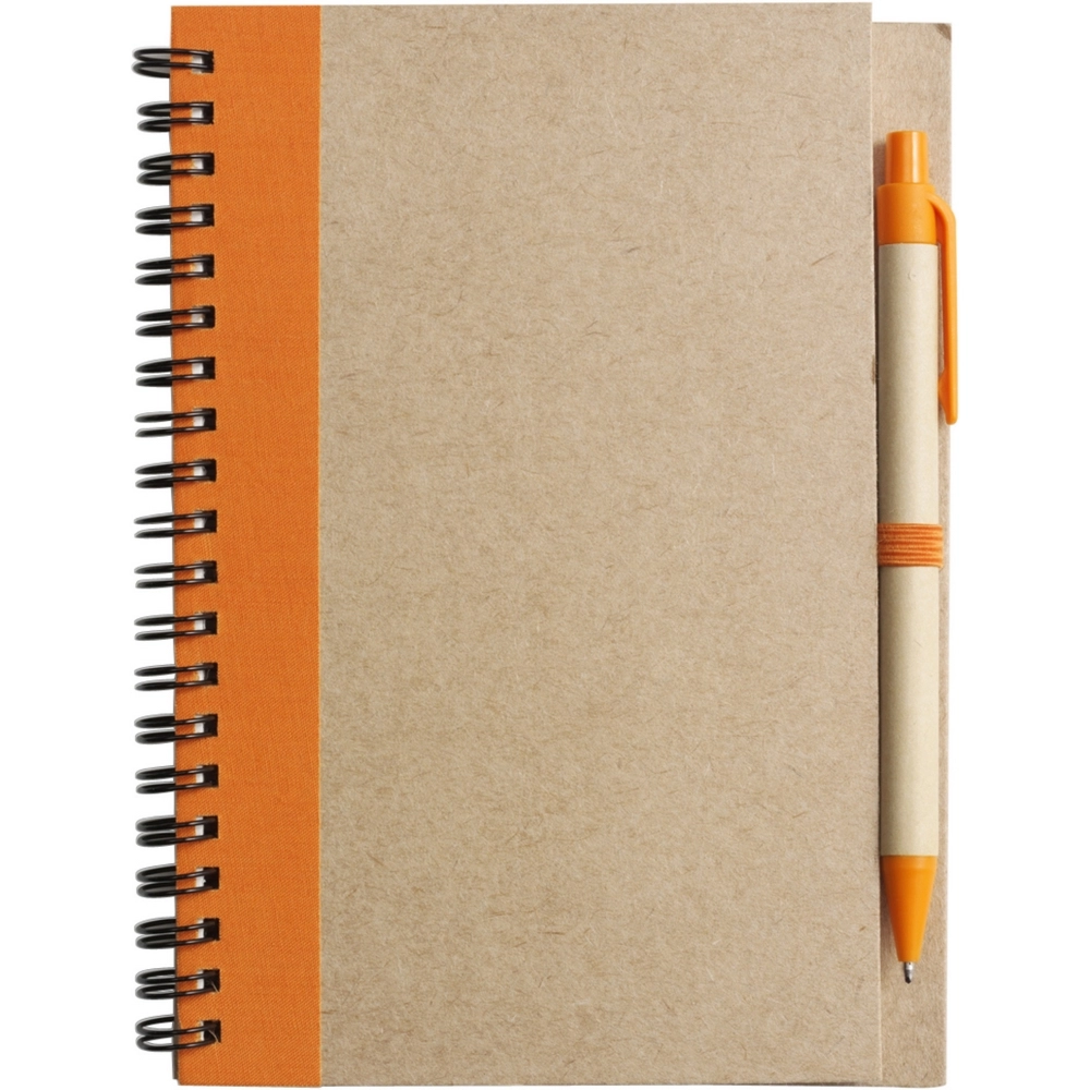 Notatnik ok. A5 z długopisem V2389-A-07 pomarańczowy