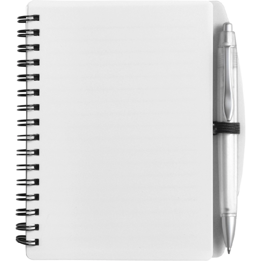Notatnik ok. A6 z długopisem V2391-02 biały