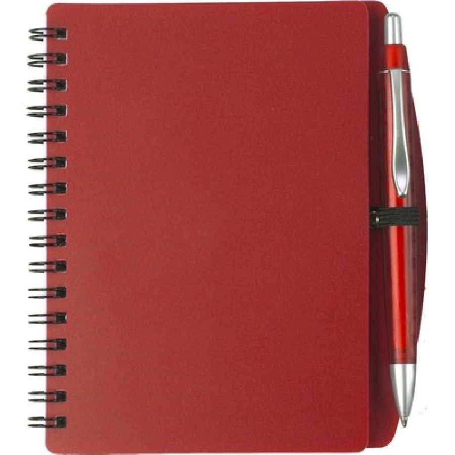 Notatnik ok. A6 z długopisem V2391-05 czerwony