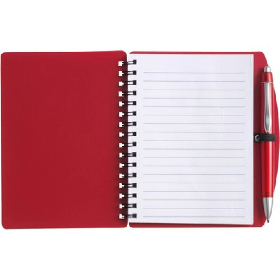 Notatnik ok. A6 z długopisem V2391-05 czerwony