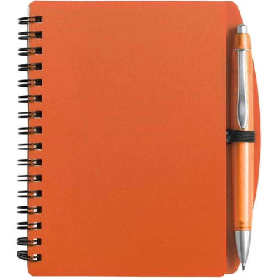 Notatnik ok. A6 z długopisem V2391-07 pomarańczowy