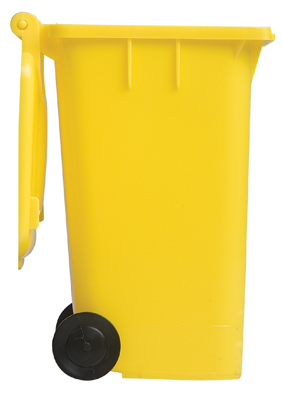 Pojemnik na przybory do pisania kontener na śmieci V2565-08 żółty