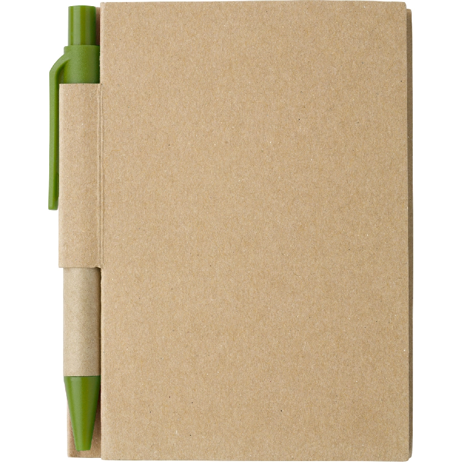 Notatnik ok. A7 z długopisem V2687-10 zielony