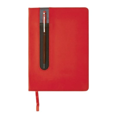 Zestaw upominkowy, notatnik A5 (kartki w linie), długopis V2717-05 czerwony