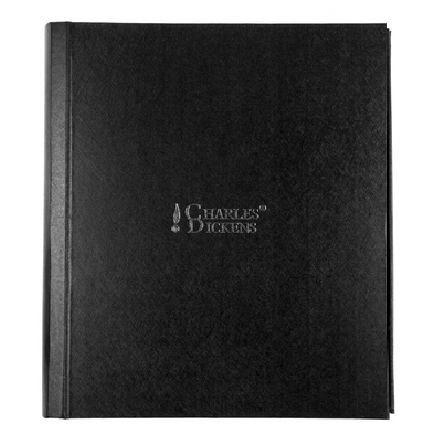 Zestaw upominkowy Charles Dickens, notatnik ok. A5 (kartki w linie), długopis V2772-03 czarny