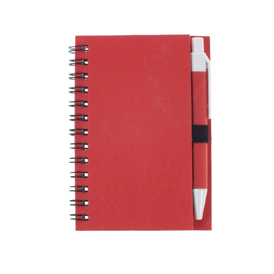 Notatnik ok. A7 z długopisem V2793-05 czerwony