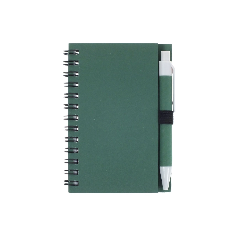 Notatnik ok. A7 z długopisem V2793-06 zielony