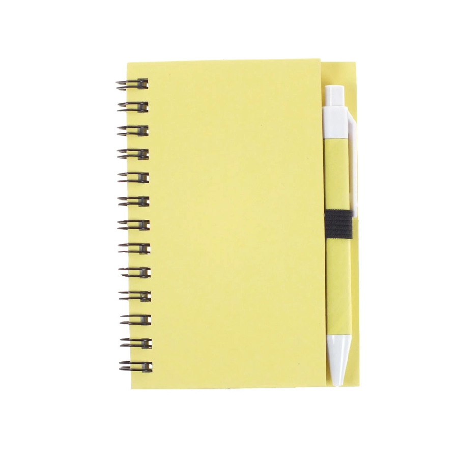 Notatnik ok. A7 z długopisem V2793-08 żółty