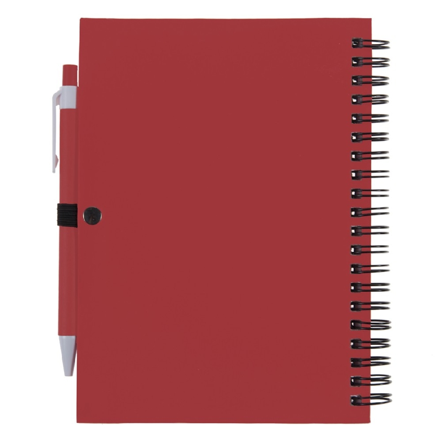 Notatnik ok. A5 z długopisem V2795-05 czerwony