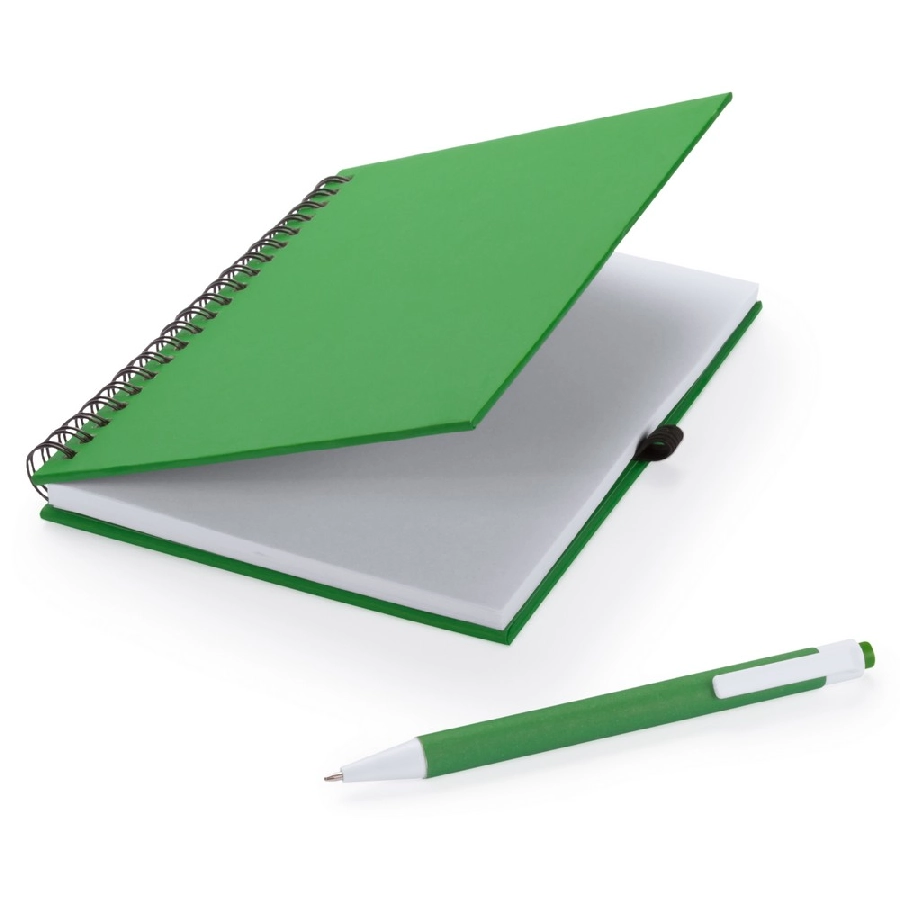 Notatnik ok. A5 z długopisem V2795-06 zielony