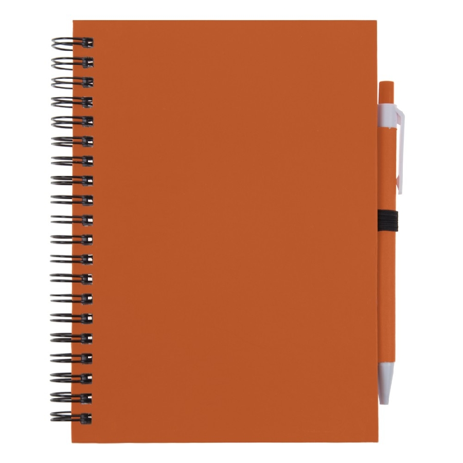 Notatnik ok. A5 z długopisem V2795-07 pomarańczowy