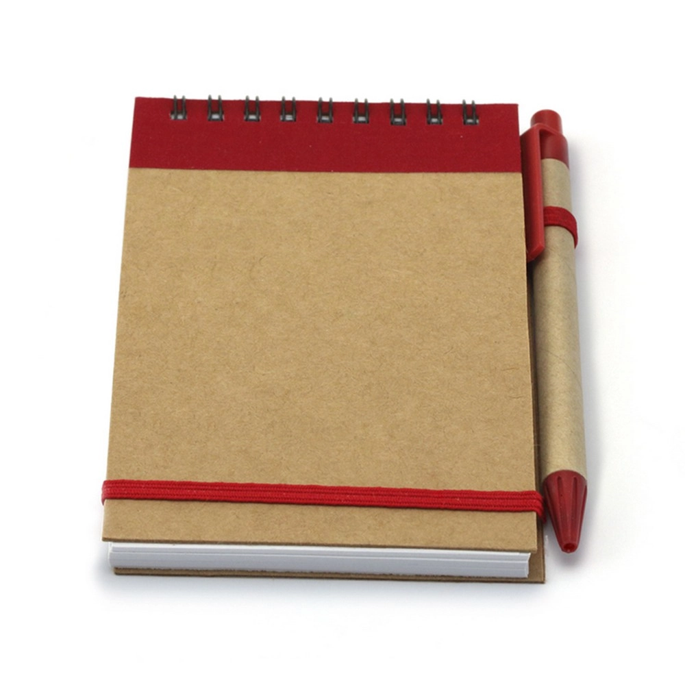 Notatnik ok. A6 z długopisem V2835-05 czerwony