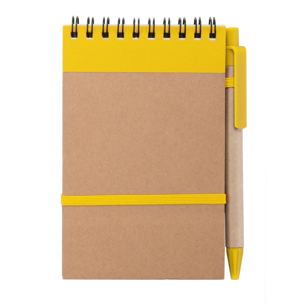 Notatnik ok. A6 z długopisem V2835-08 żółty