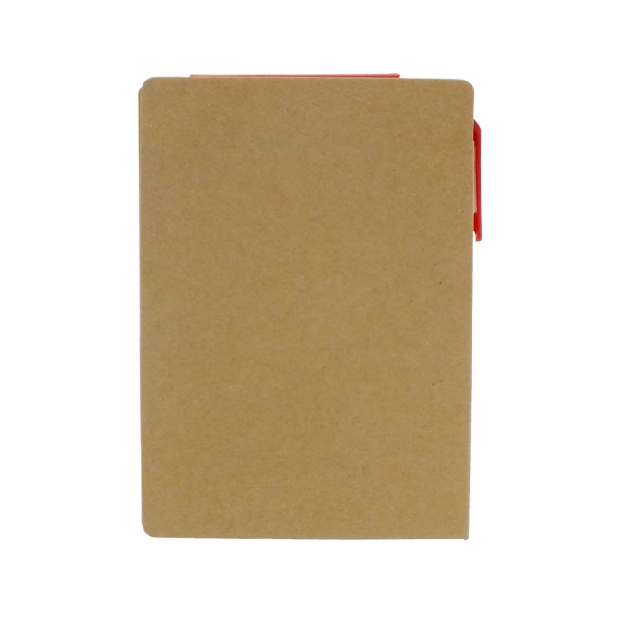 Zestaw do notatek, notatnik A6, karteczki samoprzylepne, długopis V2842-05 czerwony