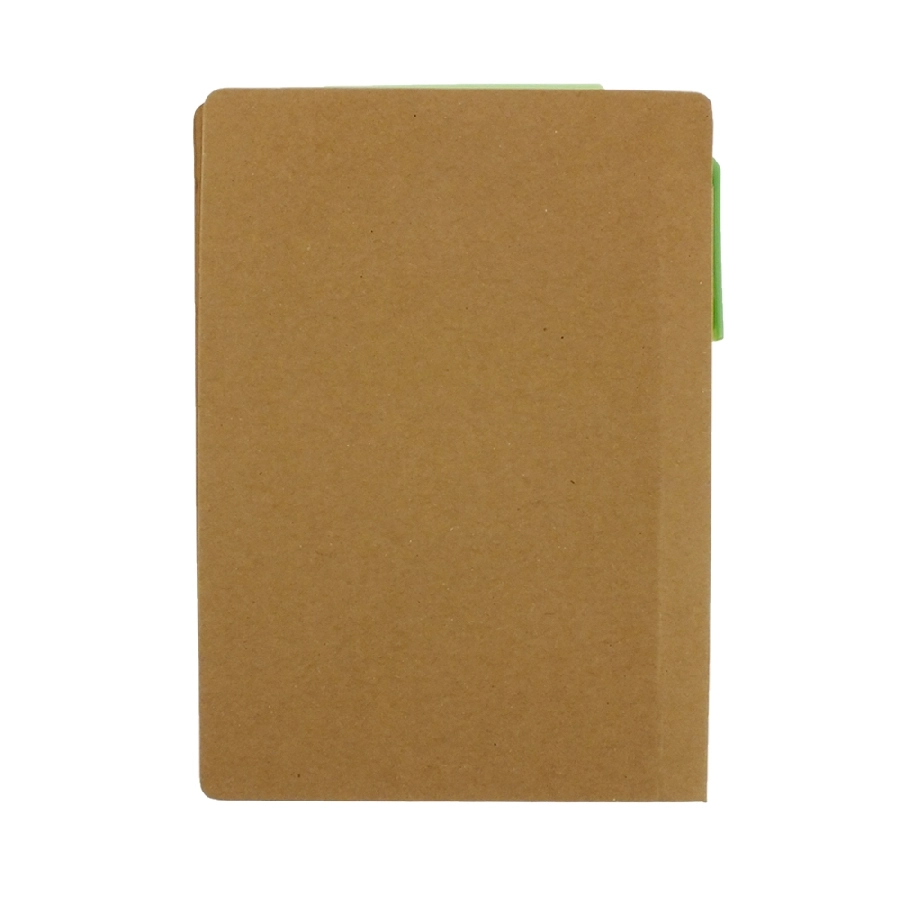 Zestaw do notatek, notatnik A6, karteczki samoprzylepne, długopis V2842-10 zielony