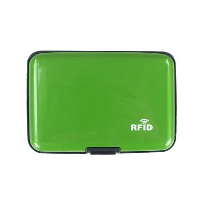 Etui na karty kredytowe, ochrona RFID V2881-06 zielony