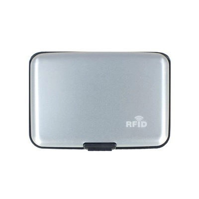 Etui na karty kredytowe, ochrona RFID V2881-32 srebrny
