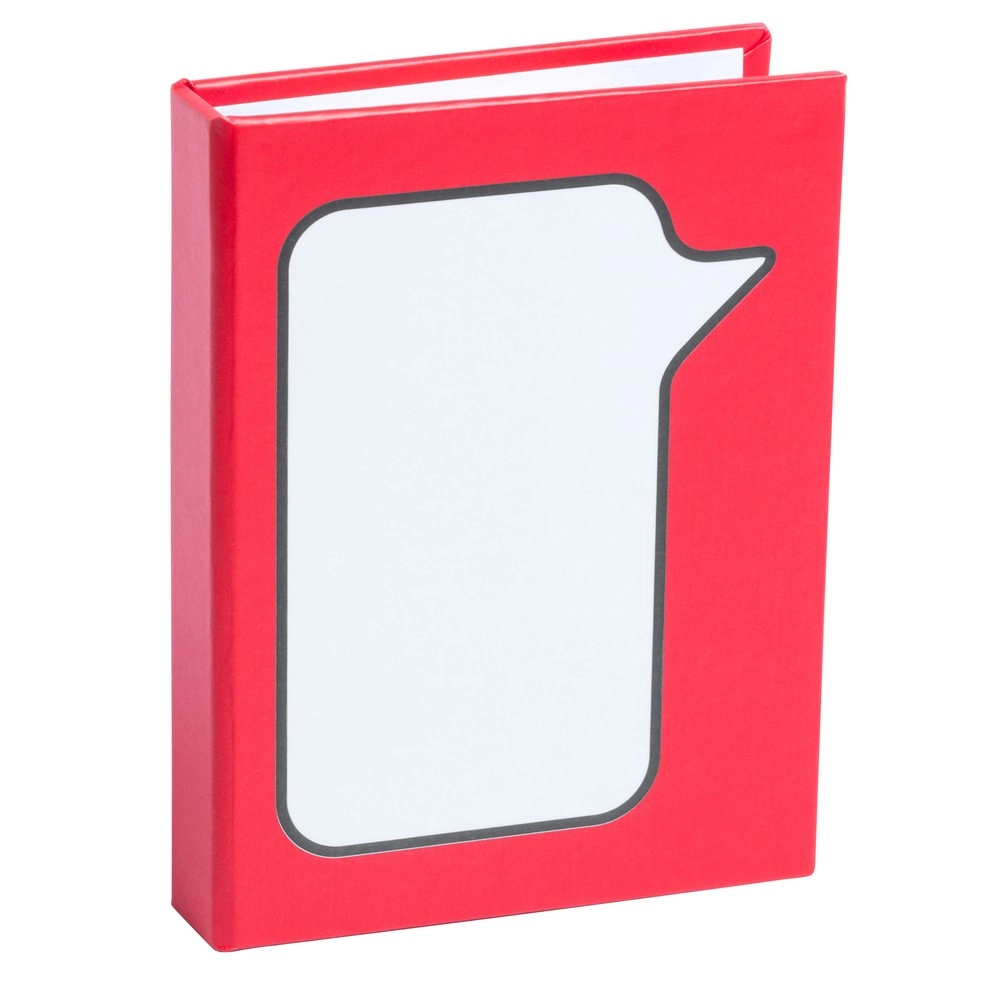 Zestaw do notatek dymek, karteczki samoprzylepne V2922-05 czerwony